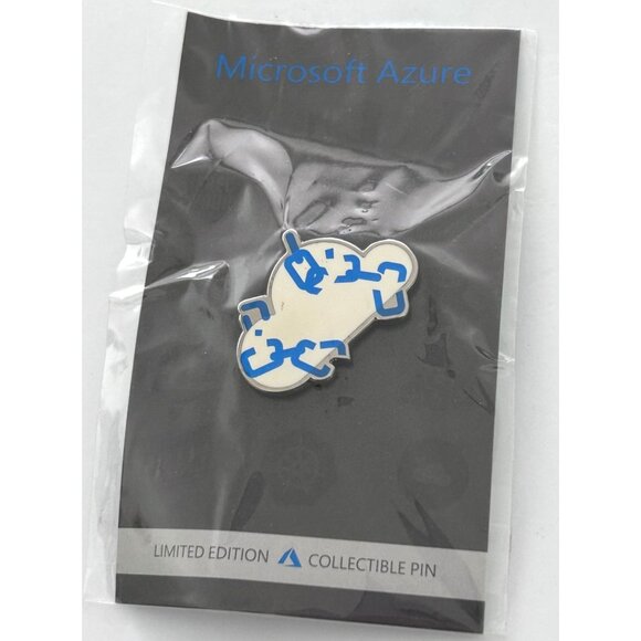 Microsoft Azure Limited Edition Computer Employee Broken Chains Lapel Pin Rare - Picture 1 of 3